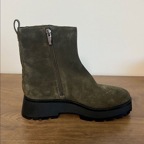 Vince Camino Olive Green Suede Women's Boots US 7.5 - Picture 4 of 7